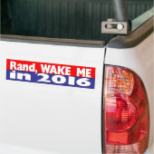 Rand, Wake Me in 2016 Bumpersticker (Op Truck)