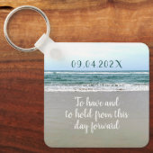 Rand Zee Wedding Key Ring Favors Sleutelhanger (Voorkant)