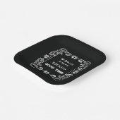 rand zwarte halloween papieren bordje (Gebogen)