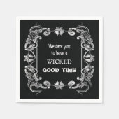  rand zwarte halloween servet (Voorkant)