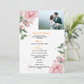 Randa & Gregory  Samen met hun families Overleden Kaart (Staand voorkant)