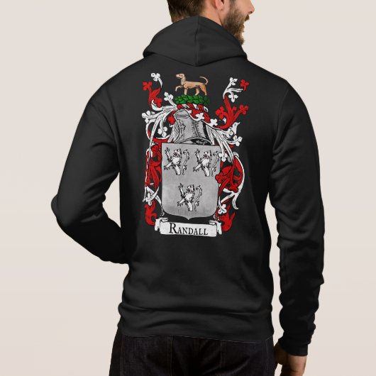 Randall Coat of Arms Mannen Hoodie (Achterkant)