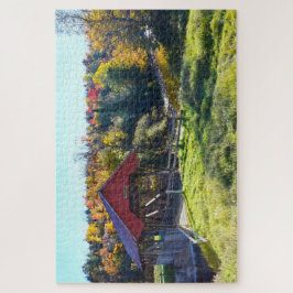Randall Covered Bridge in Autumn, Vermont Legpuzzel