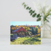 Randall Covered Bridge, Lyndon, Vermont Briefkaart (Staand voorkant)