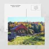 Randall Covered Bridge, Lyndon, Vermont Briefkaart (Voorkant / Achterkant)