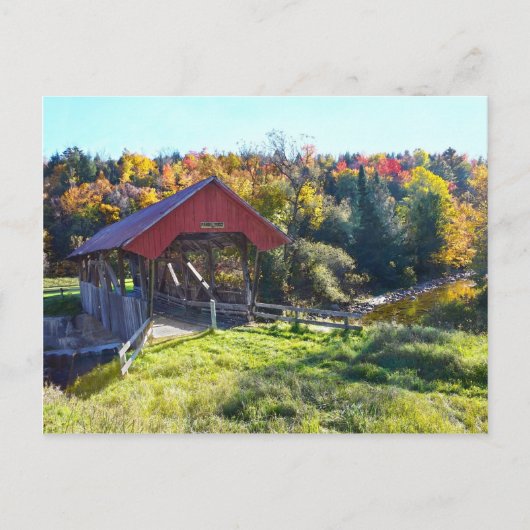 Randall Covered Bridge, Lyndon, Vermont Briefkaart (Voorkant)