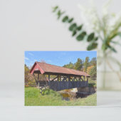 Randall Covered Bridge, Lyndon, Vermont Briefkaart (Staand voorkant)
