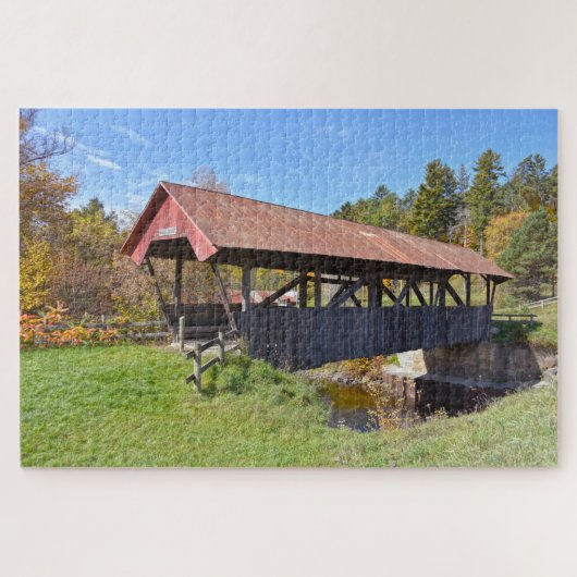Randall Covered Bridge, Vermont Poster Legpuzzel (Horizontaal)
