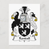 Randall Family Crest Briefkaart (Voorkant)