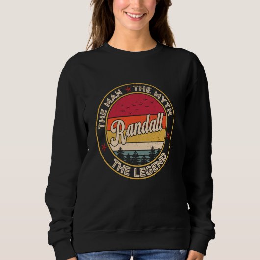 Randall het Man De mythe De legende personaliseerd Trui (Voorkant)