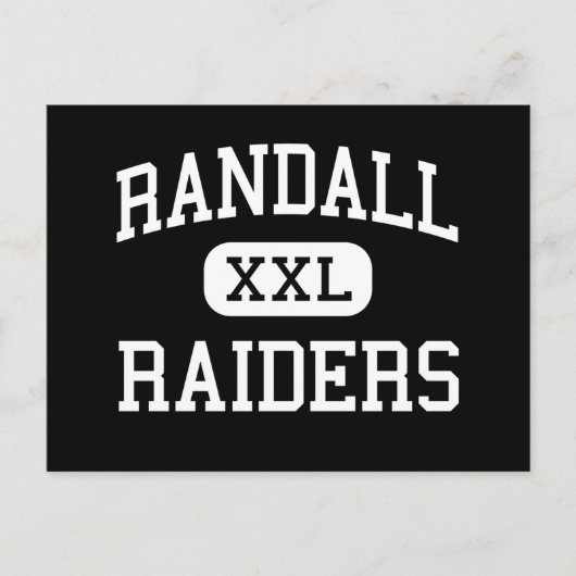 Randall - Raiders - High School - Amarillo Texas Briefkaart (Voorkant)