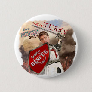 Randall Terry 2012-toets Ronde Button 5,7 Cm