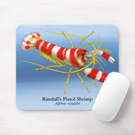 Randall's Pistolgarnaal Mousepad Muismat (Met muis)