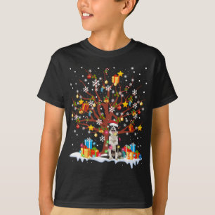 Randbeugel met kerstboomverlichting voor sierdecor t-shirt