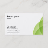 Randcirkels - Martian Green Visitekaartje (Achterkant)