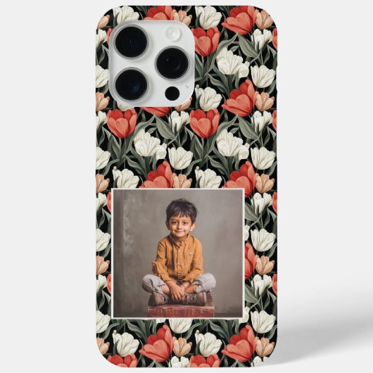 Rande Holiday Cadeau Tulp Bloem Foto Case-Mate iPhone Case (Achterkant)