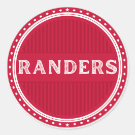 Randers City Pride Embleem – Deense identiteit Ronde Sticker