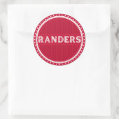 Randers City Pride Embleem – Deense identiteit Ronde Sticker (Tas)