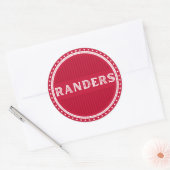 Randers City Pride Emblem – Danish Identity Ronde Sticker (Envelop)