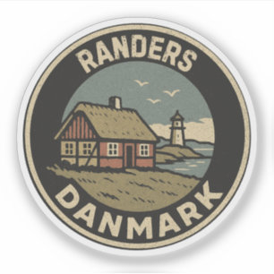 Randers, Denemarken Danmark Sticker