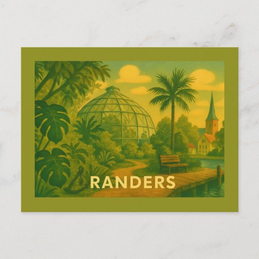 Randers Denemarken Koepels Briefkaart (Voorkant)