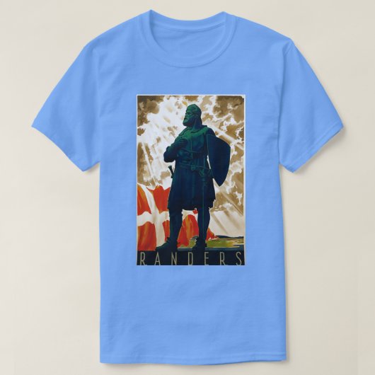 Randers vintage-poster t-shirt (Design voorkant)