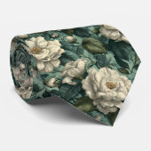 Randfiguur Bloemen Bruidsjonker Tuinjasmines Stropdas (Opgerold)