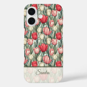Randgevallen jubileum aandenken tulp bloem naam iPhone 16 hoesje