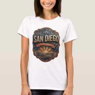 Randgoud SAN DIEGO Artistiek Motief T-shirt