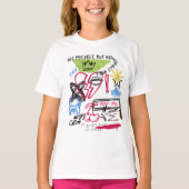Randgraffiti Doodle Hart & Stedelijke Sketch Colla T-shirt (Voorkant)