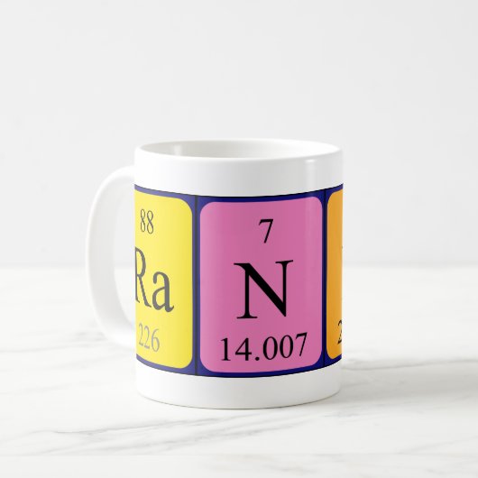 Randi periodieke mok naam (Voorkant links)