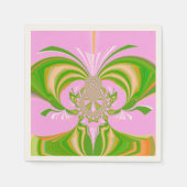 Randje Pink Chic Motief Servetten (Voorkant)