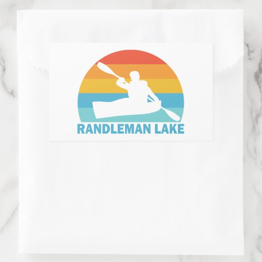 Randleman Lake North Carolina Kayak Rechthoekige Sticker (Tas)