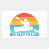 Randleman Lake North Carolina Kayak Rechthoekige Sticker (Voorkant)