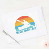 Randleman Lake North Carolina Kayak Rechthoekige Sticker (Envelop)