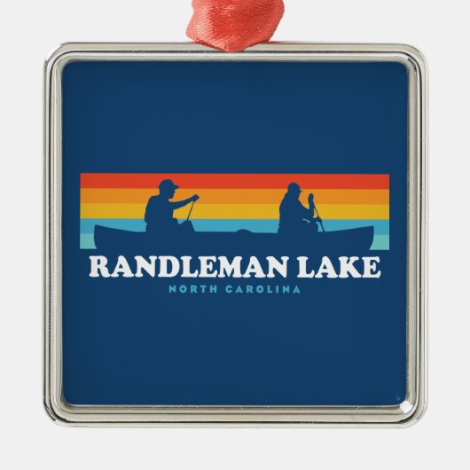 Randleman Lake North Carolina Metalen Ornament (Voorkant)
