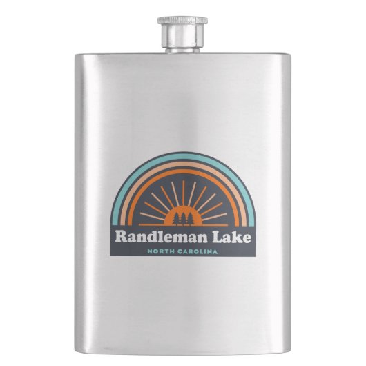 Randleman Lake North Carolina Rainbow Flacon (Voorkant)