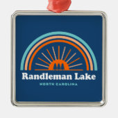 Randleman Lake North Carolina Rainbow Metalen Ornament (Voorkant)