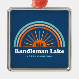Randleman Lake North Carolina Rainbow Metalen Ornament