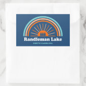 Randleman Lake North Carolina Rainbow Rechthoekige Sticker (Tas)