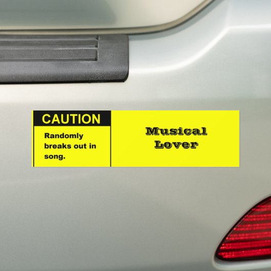 Randmon Song Bumpersticker (Op auto)