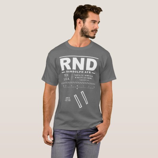Randolph Air Force Base RND T-shirt (Voorkant volledig)
