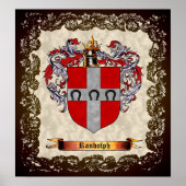 Randolph Coat of Arms Poster (Voorkant)