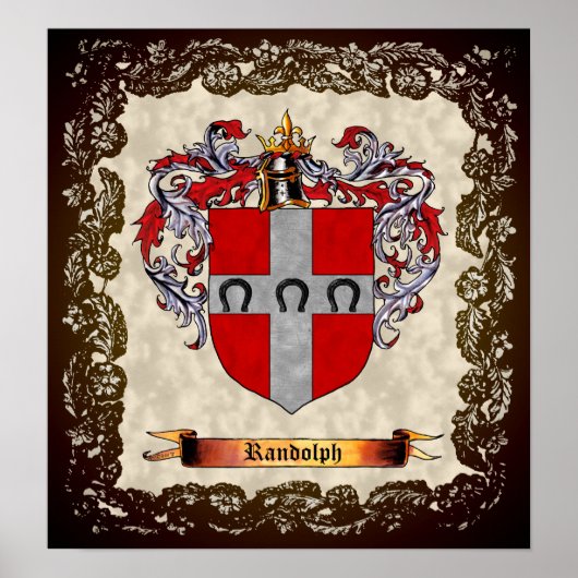 Randolph Coat of Arms Poster (Voorkant)