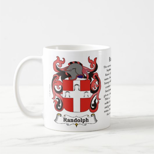 Randolph Family Coat of Arms Mok (Links)