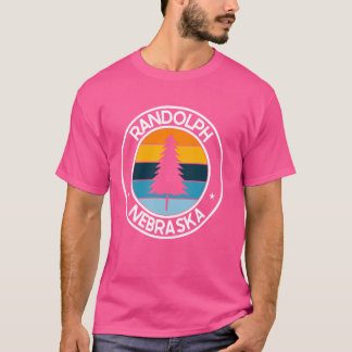 Randolph Nebraska NE USA City Pride Retro Zonsonde T-shirt