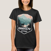 Randolph Utah Ut Mountains Wandelen Souvenir T-shirt (Voorkant)