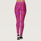 random abstract Thunder_Cove blue/roze Leggings (Achterkant)