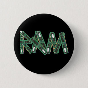 Random Access Memory Ronde Button 5,7 Cm