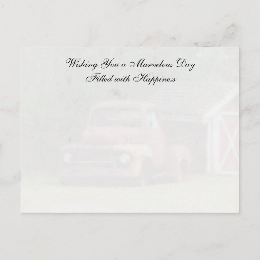 Random Act of Kindess Briefkaart - Truck (Achterkant)